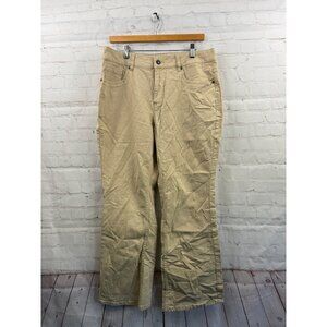Coldwater Creek Pants Womens Size 16 Petite Beige Casual Straight Leg Streetwear